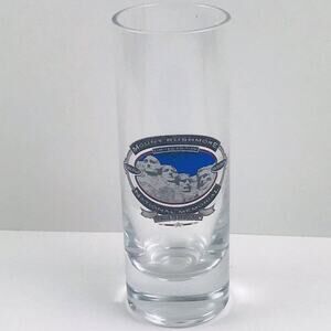 Mount Rushmore Tall Double Shot Glass Black Hills South Dakota Limited Edition
